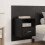 VidaXL vidaXL Headboard with Cabinet 3 pcs Black Oak Engineered Wood 5