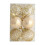Christmas Tree Ornaments White Shatterproof Plastic 6 pcs 8