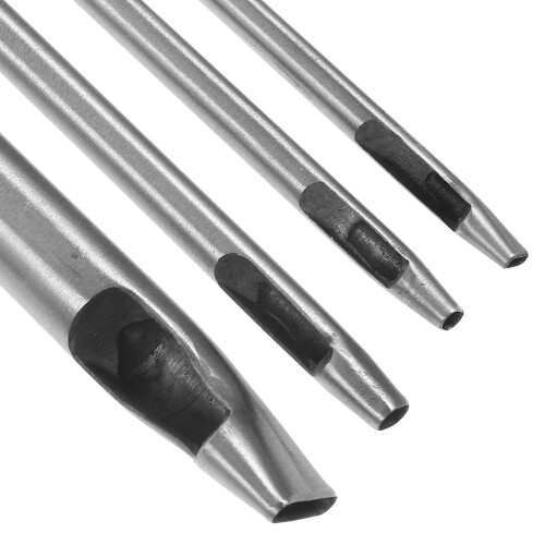 Punch Tool Stainless Steel Leather Hole Puncher 4 Pcs 2