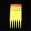 Gele visdobbers met slipdriftbuizen (15 stuks) 2