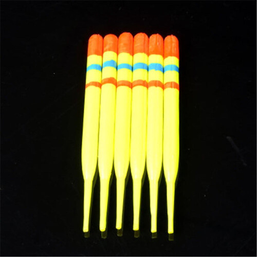 Gele visdobbers met slipdriftbuizen (15 stuks) 1