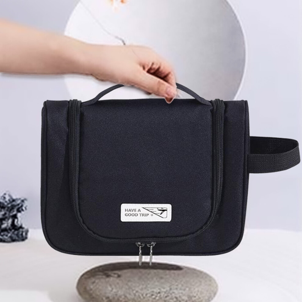 Kids' Portable Toiletry Bag with Hook, Large Capacity