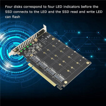 3X PH44 NVME 4-Disk Array Card PCIE Signal Split Array Card