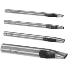Punch Tool Stainless Steel Leather Hole Puncher 4 Pcs