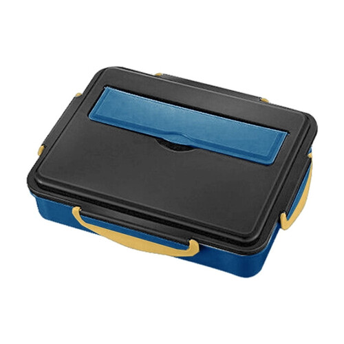 Stainless Steel Lunch Box 1500 mL 5-Compartment 304 SS Blue 1