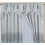 Chloe silver grey embroidered semi-sheer curtains with 4