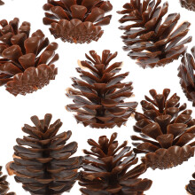 Imitatie dennenappels van plastic voor kerstvaasjes, decoratie voor de herfst (30 stuks)