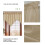 Yulier Beige Kitchen Curtains Solid Print 51 x 24 In 8