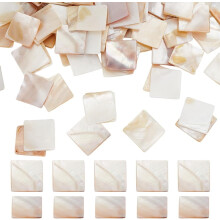 Shell Mosaic Tiles for DIY Art White Square 360 pcs