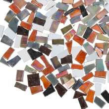 Glass mosaic embellishments for crafts 100 pcs