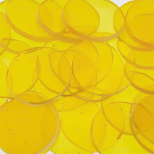 Yellow Glass Mosaic Tiles 1 Inch 30 pcs
