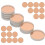 Glass mosaic charm handmade round mirror tile set 1