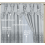 Chloe silver grey embroidered semi-sheer curtains with 2
