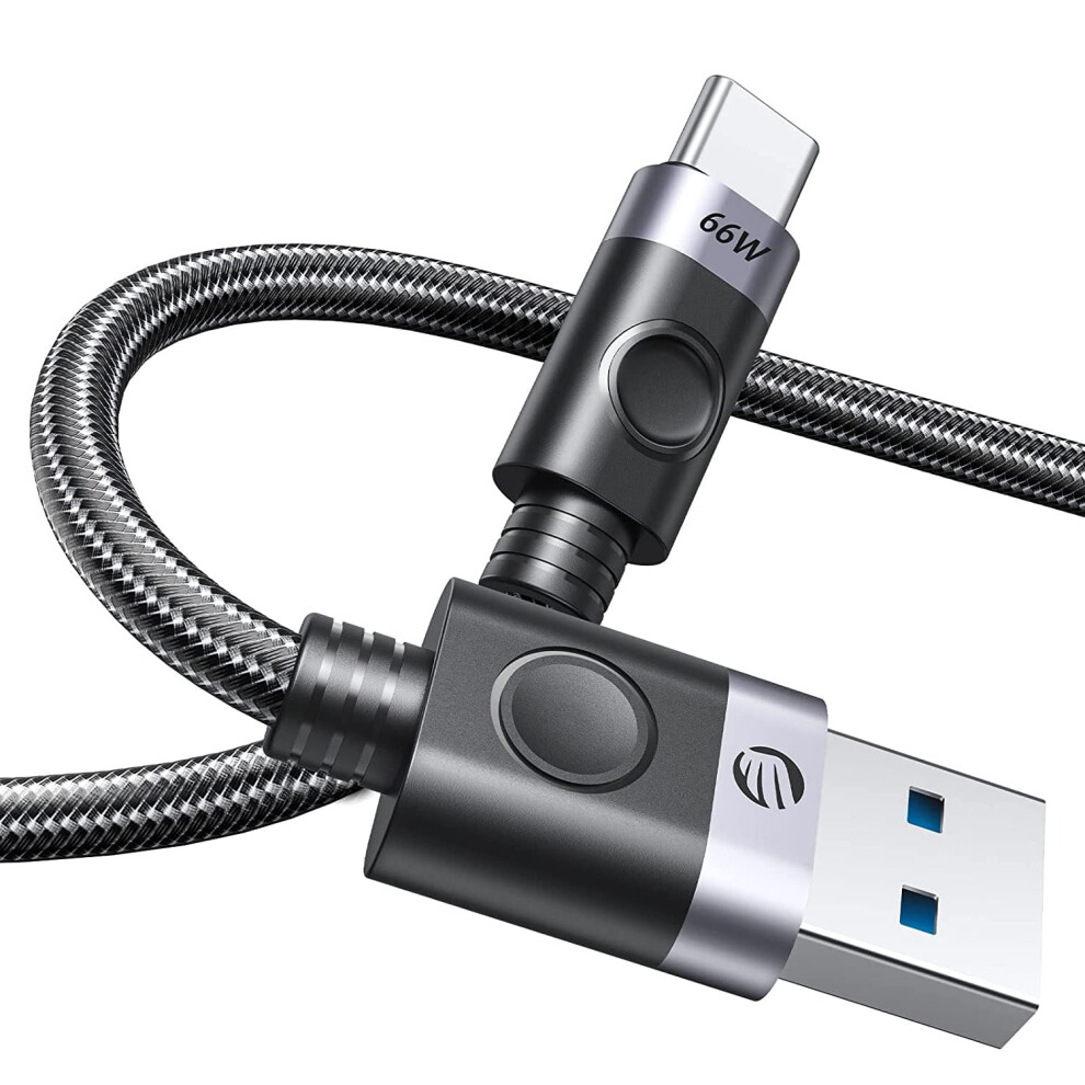 Usb-A To Usb-C Charging Cable 66W 6A Braided Nylon 9336866748628