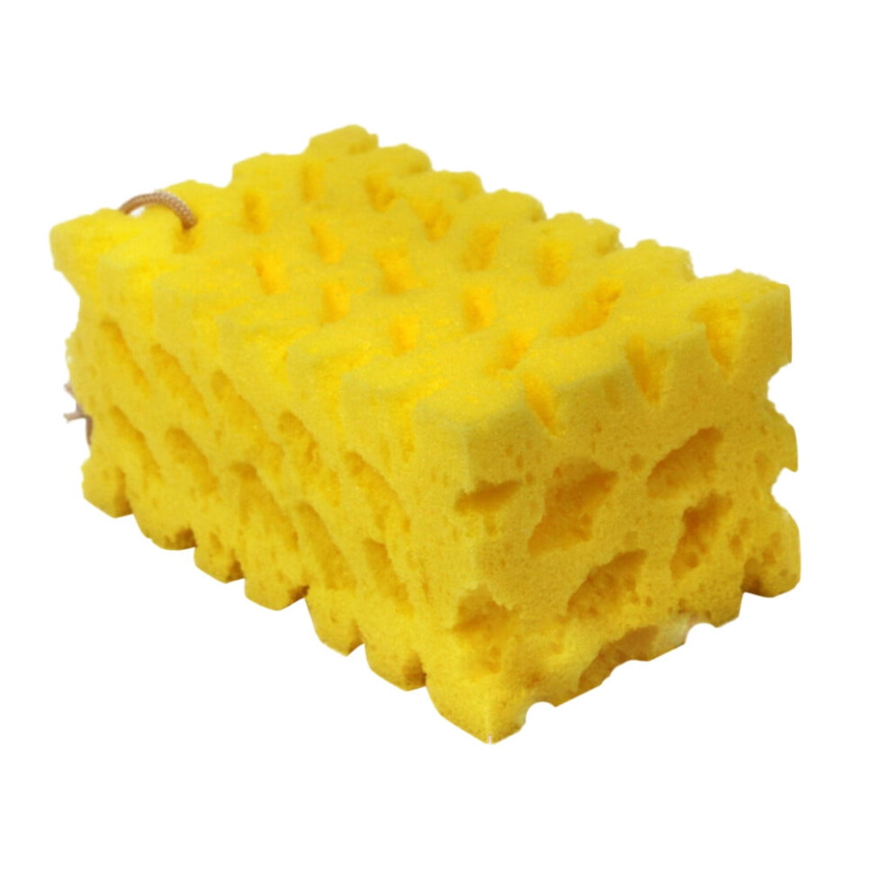 Yuehao Cleaning Brush Extra Large Sponge Coral/Yellow 9336866751147