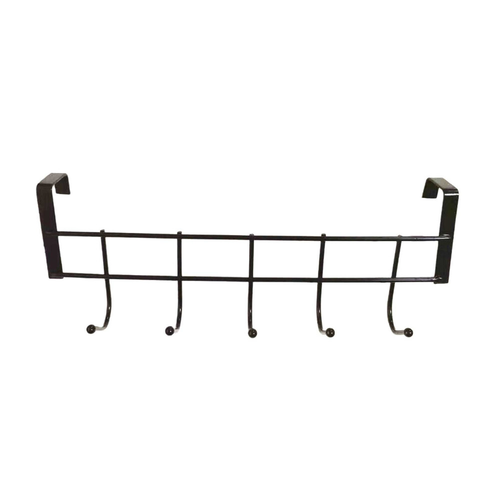 Yuehao Over-The-Door Hanger With 5 Stainless Steel Hooks 9336866753103