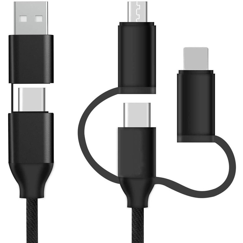 Usb-C Multi-Charging Cable 10 Ft 5-In-1 Pd 60W Qc3.0 9336866754902