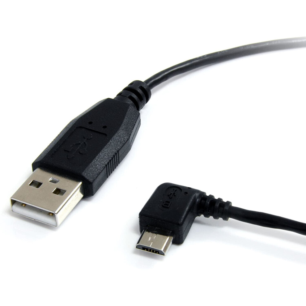 Usb To Micro Usb Cable Usb 2.0 A To Left-Angle Micro B 1 Ft 9336866755947