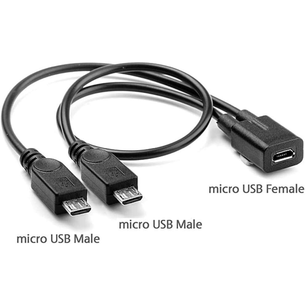 Micro Usb Female To Dual Male Splitter Cable 1M 9336866755787
