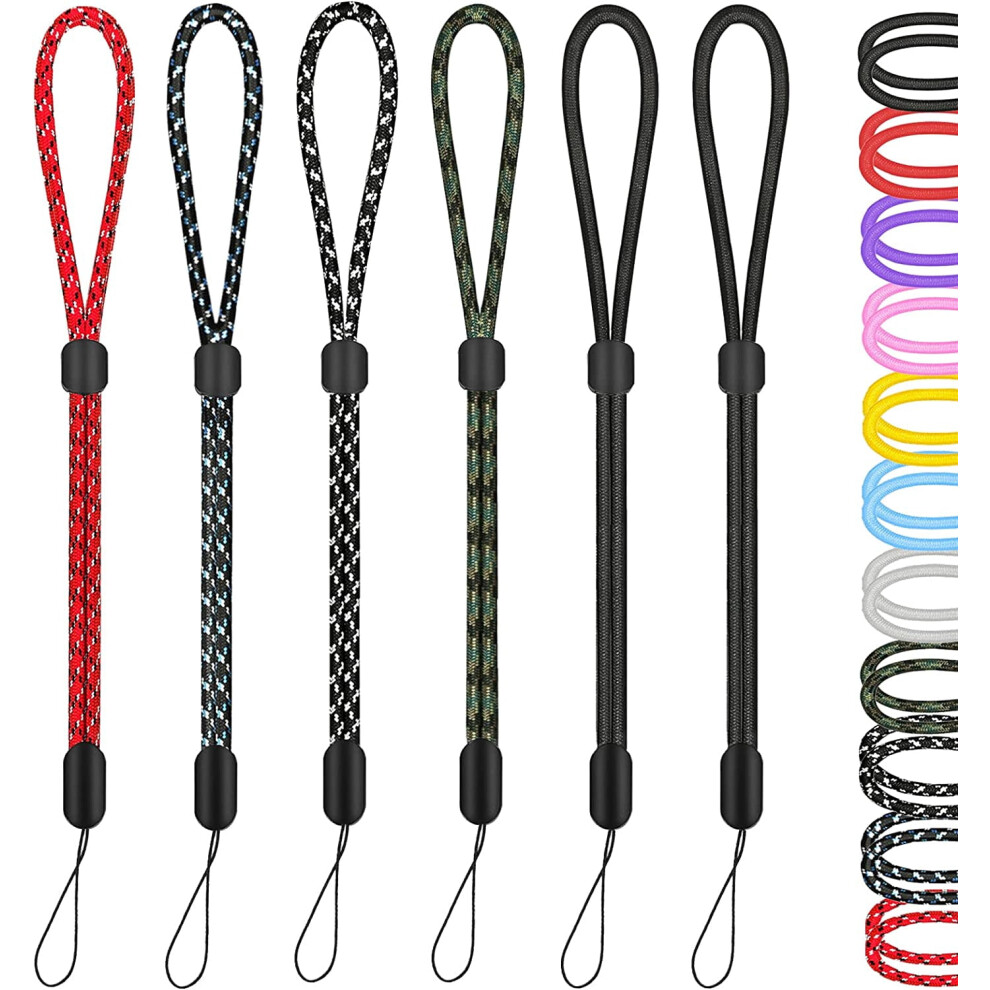 Wrist Strap Lanyard Nylon Adjustable 6 Pack 9336866757781