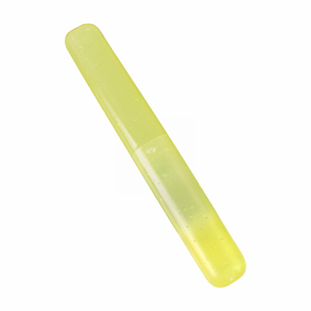 Yuehao travel toothbrush case plastic tube set yellow