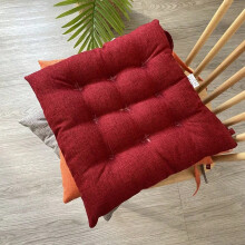 Comfortabel stoelkussen met strikjes, machinewasbaar, 45x45 cm, 1/4 set