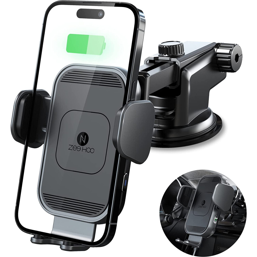 Wireless Car Charger 15W Qi Fast Charging Auto-Clamping 9336866761627