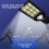 Solar buitenwandlampen met bewegingssensor, 72 LED's 7