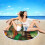 AuroraX Beach Blanket Round Sandproof Quick-Drying 60x60 3