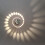 Spiral LED Vestibule Lamp Modern White Wall Light 3 4