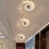 Spiral LED Vestibule Lamp Modern White Wall Light 3 5