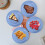 5.7-inch dinner plates set plastic 5 pieces 6