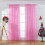 Snowflake Voile Curtains Silver Foil Print Pair 5