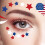 Αυτοκόλλητα προσώπου Donemore USA Patriotic 10 τεμάχια 5