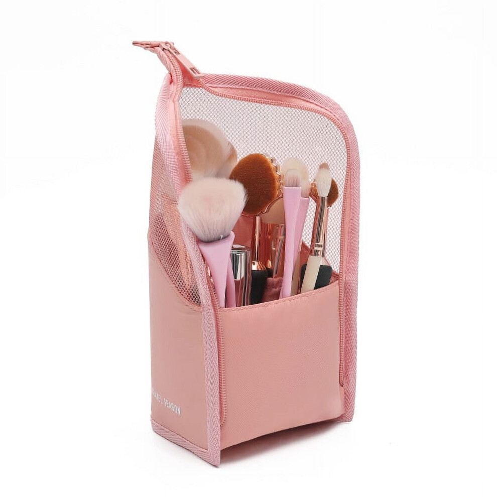 Pink cosmetic bag waterproof large capacity portable