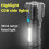 LED-Taschenlampe, USB-aufladbar, 1000 LM, 4 Chips, 9 Modi 5