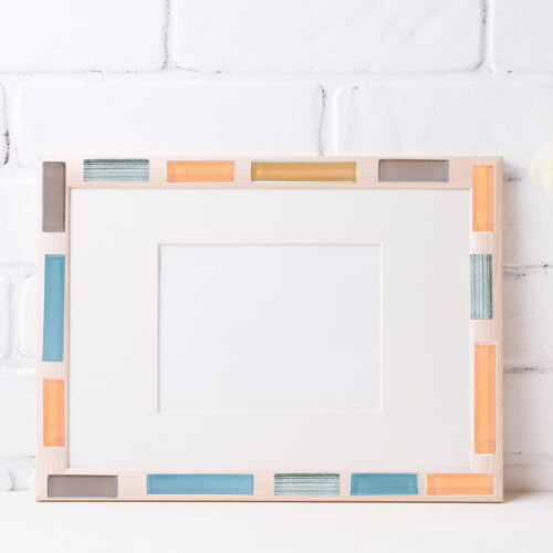 Mosaic Tiles Mixed Color Rectangle Flatback Crystals 1 Bag 2