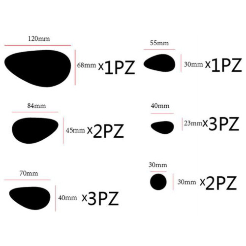 VOSS12Pcs3D καθρέφτης αφαιρούμενο αυτοκόλλητο τοίχου Decal διακόσμηση σπιτιού Τέχνη DIY