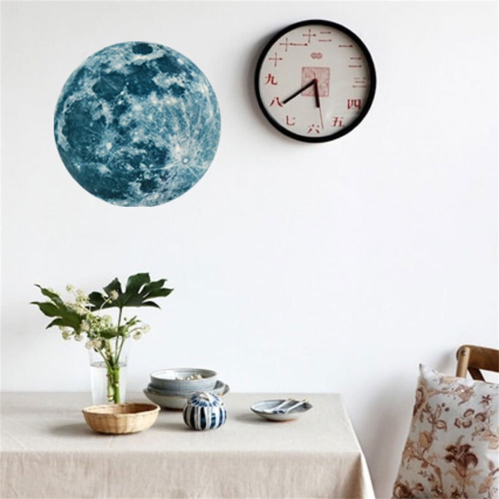 Voss 3D Moon Wall Sticker Glow-In-The-Dark 20Cm 9336866747034