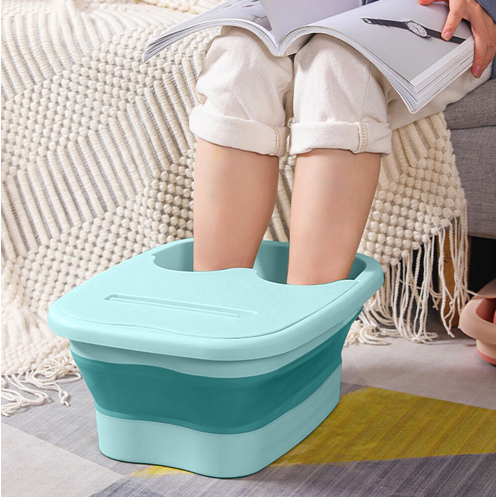 Foldable Foot Bath Basin with Massage Acupoints 1pc
