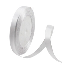 YUEHAO satin ribbon white 25 yd 10 mm