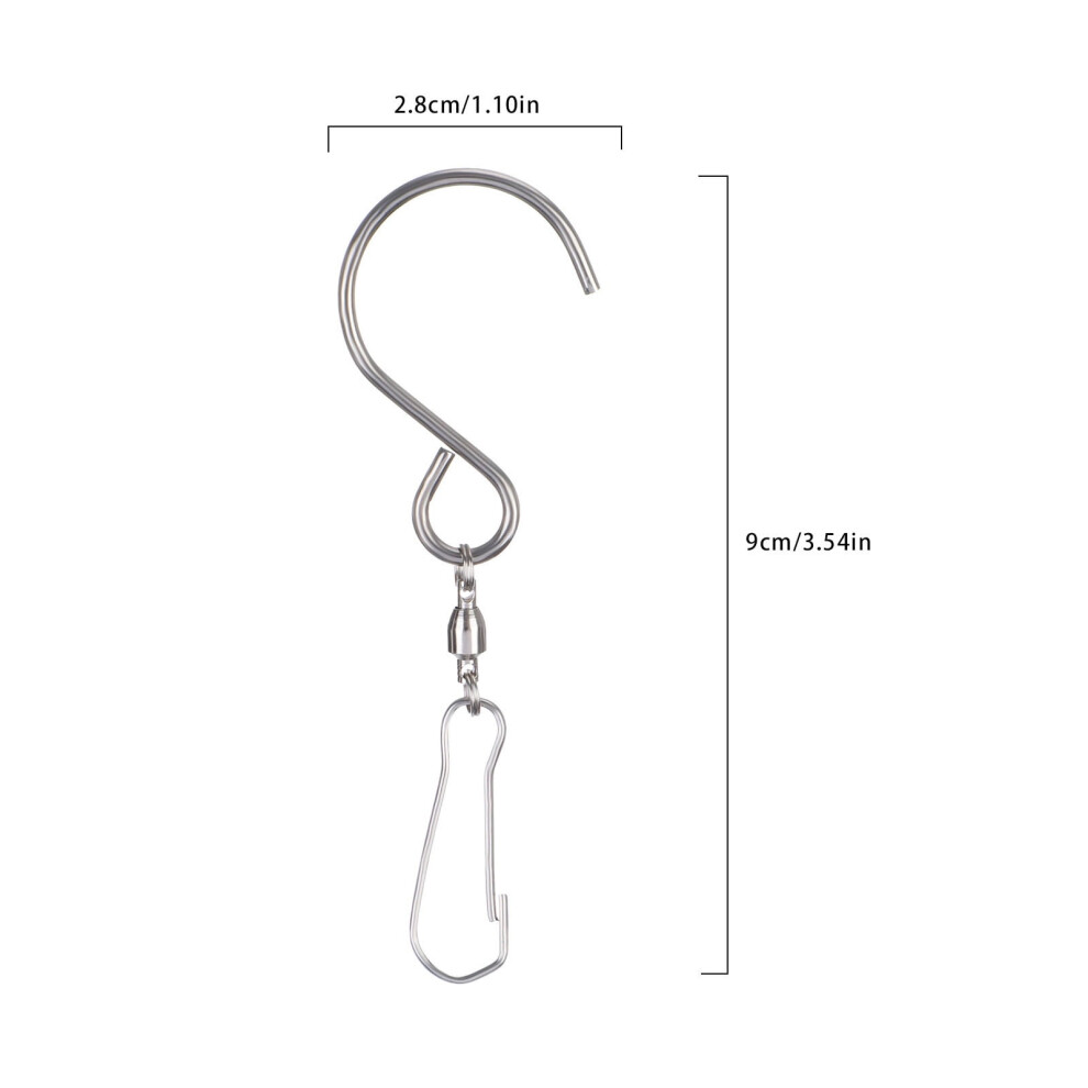 Yuehao Metal Wind Chime Hook Stainless Steel Rotating 1 9336866753554