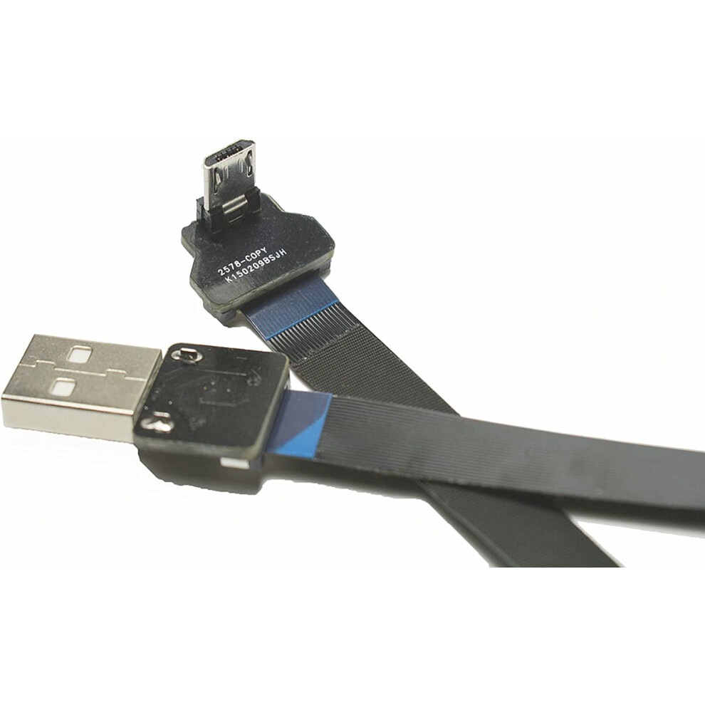 Flexible Fpc Ribbon Cable Micro Usb To Usb A 90 80Cm Black 9336866754810