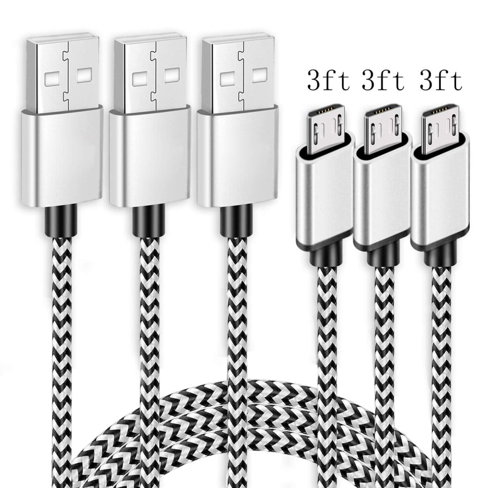 Kindle Charging Cable Micro Usb 3 Ft 3-Pack 9336866755992