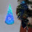 LED-nattlys til juletreet i akryl med glitrende effekt 6