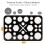 Acrylic makeup brush drying rack black 28-slot 3