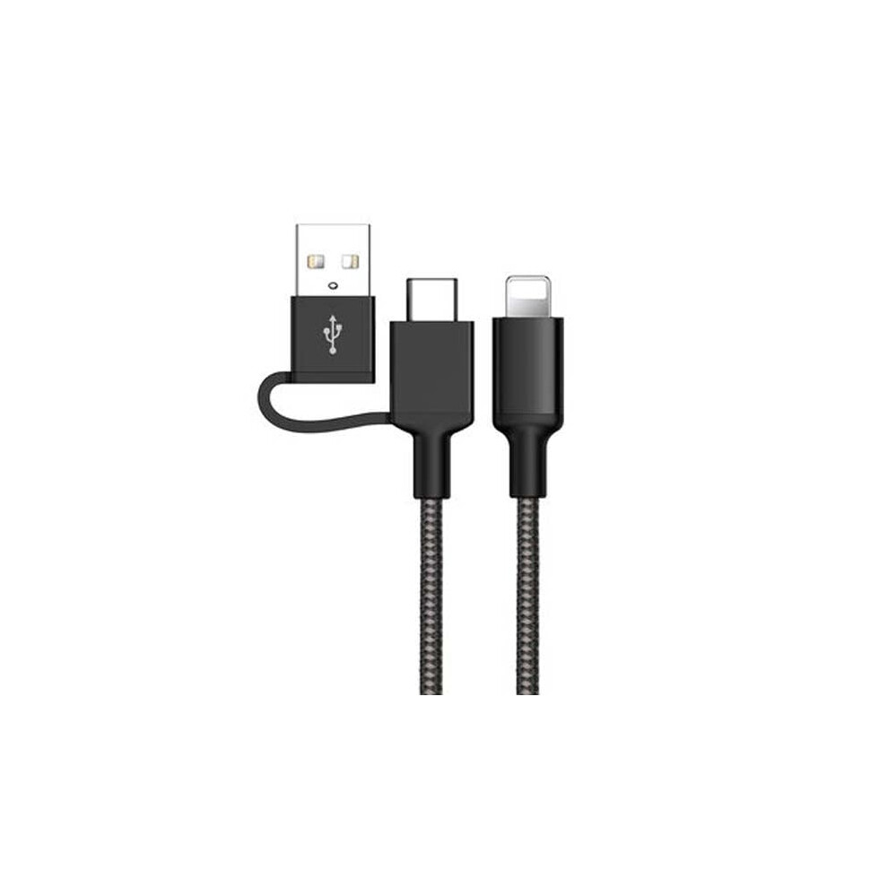 Usb-C To Lightning Cable With Usb-C Female Adapter 6 Ft 9336866757330