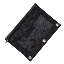 YUEHAO pencil case with transparent window black