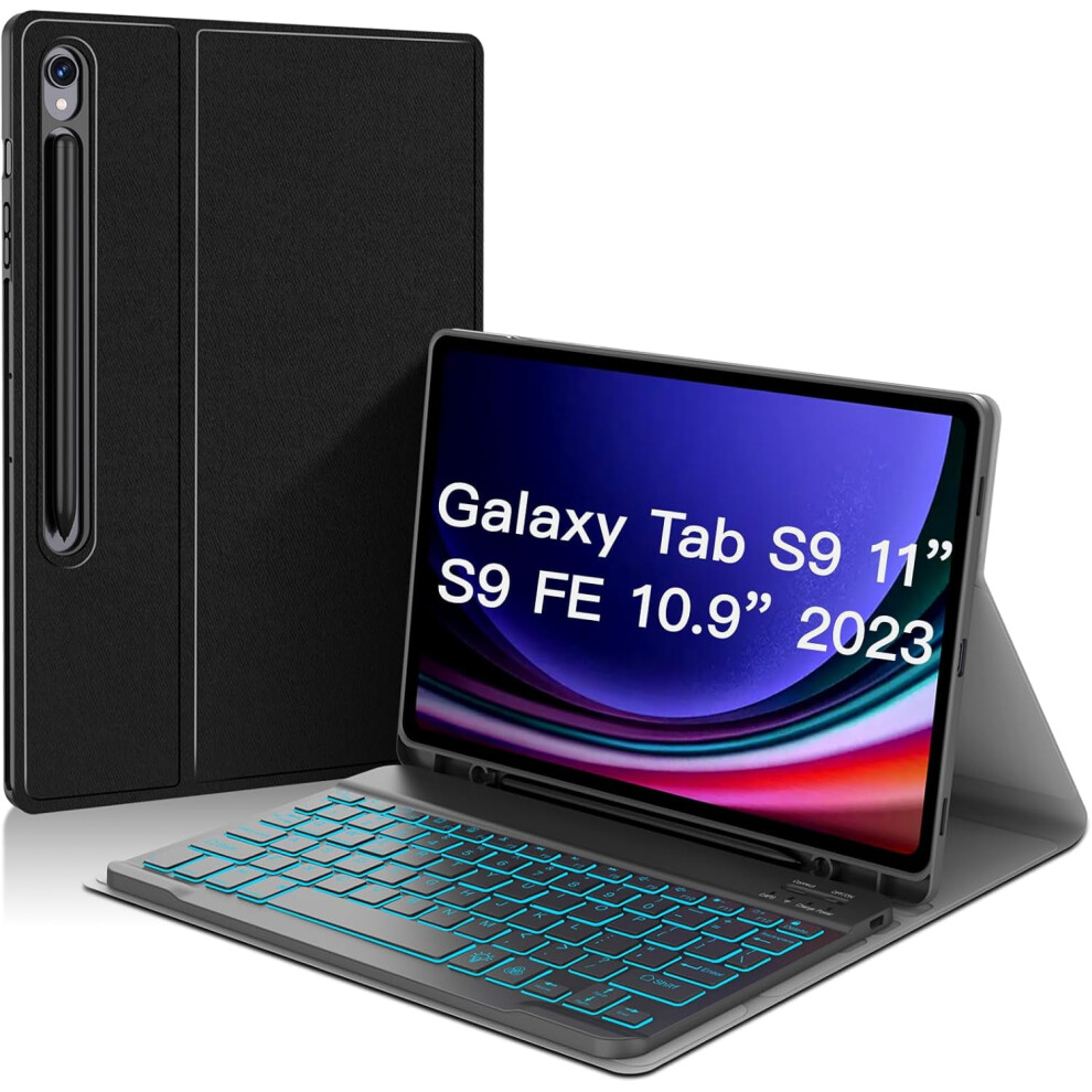 Backlit Keyboard Case For Samsung Galaxy Tab S9 Fe 5G 917087547017