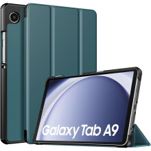 Geschikt voor Samsung Galaxy Tab A9 (8,7 inch, 2023): slanke, lichtgewicht beschermhoes met standaard en harde achterkant.